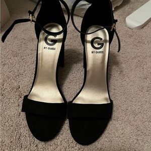 Guess Black and Gold Women's Heels